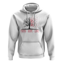 World AIDS Day Awareness Gift Hoodie Faith Hope Love - Wonder Print Shop