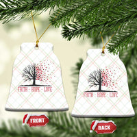 World AIDS Day Awareness Gift Ceramic Ornament Faith Hope Love - Wonder Print Shop