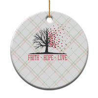 World AIDS Day Awareness Gift Ceramic Ornament Faith Hope Love - Wonder Print Shop