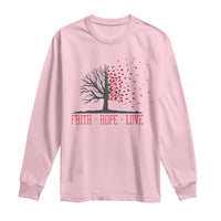 World AIDS Day Awareness Gift Long Sleeve Shirt Faith Hope Love - Wonder Print Shop