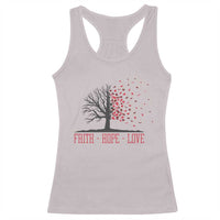 World AIDS Day Awareness Gift Racerback Tank Top Faith Hope Love - Wonder Print Shop