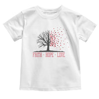 World AIDS Day Awareness Gift Toddler T Shirt Faith Hope Love - Wonder Print Shop