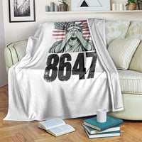 8647 Statue Of Liberty Throw Blanket Political Satire Protest Poster Graphic