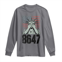 8647 Statue Of Liberty Long Sleeve Shirt Political Satire Protest Poster Graphic
