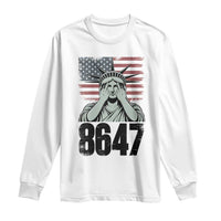 8647 Statue Of Liberty Long Sleeve Shirt Political Satire Protest Poster Graphic
