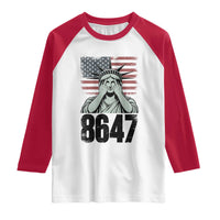 8647 Statue Of Liberty Raglan Shirt Political Satire Protest Poster Graphic