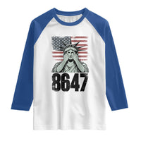 8647 Statue Of Liberty Raglan Shirt Political Satire Protest Poster Graphic