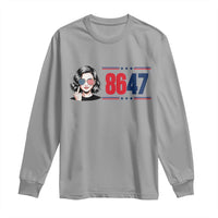 Political Activist 8647 Long Sleeve Shirt Freedom Satire Protest Graphic