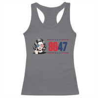 Political Activist 8647 Racerback Tank Top Freedom Satire Protest Graphic