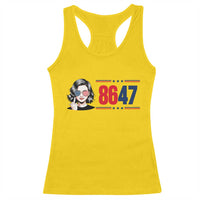 Political Activist 8647 Racerback Tank Top Freedom Satire Protest Graphic