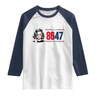 Political Activist 8647 Raglan Shirt Freedom Satire Protest Graphic
