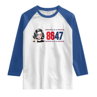 Political Activist 8647 Raglan Shirt Freedom Satire Protest Graphic