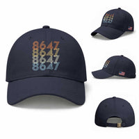 Retro Vintage 8647 Baseball Cap Freedom Protest Stripe Graphic