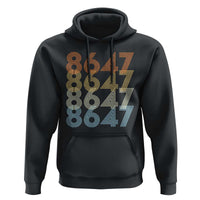 Retro Vintage 8647 Hoodie Freedom Protest Stripe Graphic