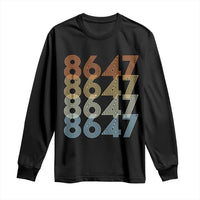 Retro Vintage 8647 Long Sleeve Shirt Freedom Protest Stripe Graphic