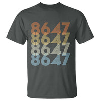 Retro Vintage 8647 T Shirt Freedom Protest Stripe Graphic