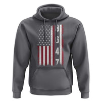 8647 Vintage US Flag Hoodie Political Expression Apparel For Democrats