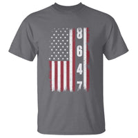 8647 Vintage US Flag T Shirt Political Expression Apparel For Democrats