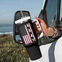 8647 Vintage US Flag Tumbler With Handle Political Expression Apparel For Democrats