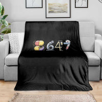8647 Medical Professions Resist Graphic Throw Blanket Healthcare Worker Freedom