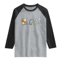 8647 Medical Professions Resist Graphic Raglan Shirt Healthcare Worker Freedom