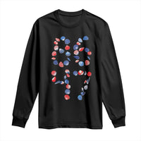 Red White Blue Seashell 8647 Long Sleeve Shirt Viral 2026 Beach Walk Satire Graphic