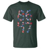 Red White Blue Seashell 8647 T Shirt Viral 2026 Beach Walk Satire Graphic