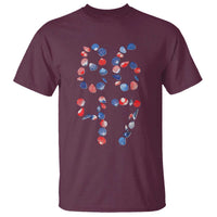 Red White Blue Seashell 8647 T Shirt Viral 2026 Beach Walk Satire Graphic