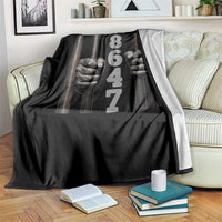 Funny 8647 Jail Throw Blanket Freedom Protest Satire Graphic Gift
