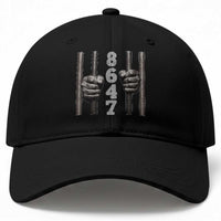 Funny 8647 Jail Baseball Cap Freedom Protest Satire Graphic Gift