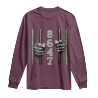 Funny 8647 Jail Long Sleeve Shirt Freedom Protest Satire Graphic Gift