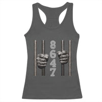 Funny 8647 Jail Racerback Tank Top Freedom Protest Satire Graphic Gift