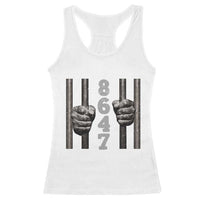 Funny 8647 Jail Racerback Tank Top Freedom Protest Satire Graphic Gift