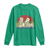 Vintage Domino Player 8647 Long Sleeve Shirt Board Game Subtle Protest