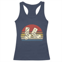 Vintage Domino Player 8647 Racerback Tank Top Board Game Subtle Protest