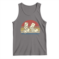 Vintage Domino Player 8647 Tank Top Board Game Subtle Protest