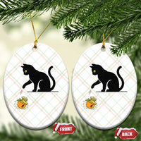 Funny No Kings Black Cat Ceramic Ornament Rebellious Cat Lover Gift