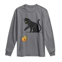 Funny No Kings Black Cat Long Sleeve Shirt Rebellious Cat Lover Gift
