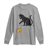 Funny No Kings Black Cat Long Sleeve Shirt Rebellious Cat Lover Gift
