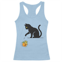 Funny No Kings Black Cat Racerback Tank Top Rebellious Cat Lover Gift