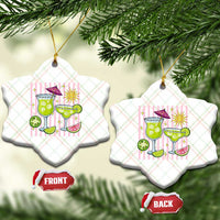 Tropical Margarita Summer Ceramic Ornament Beach Vacation Graphic