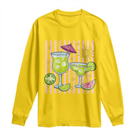 Tropical Margarita Summer Long Sleeve Shirt Beach Vacation Graphic