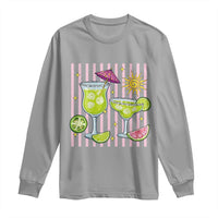 Tropical Margarita Summer Long Sleeve Shirt Beach Vacation Graphic