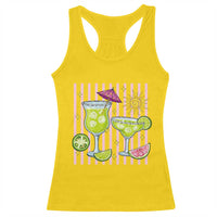 Tropical Margarita Summer Racerback Tank Top Beach Vacation Graphic