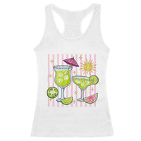 Tropical Margarita Summer Racerback Tank Top Beach Vacation Graphic