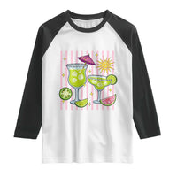 Tropical Margarita Summer Raglan Shirt Beach Vacation Graphic