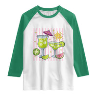 Tropical Margarita Summer Raglan Shirt Beach Vacation Graphic