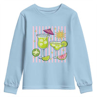 Tropical Margarita Summer Youth Sweatshirt Beach Vacation Graphic