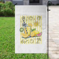 Striped Summer Lemonade Garden Flag Preppy Brushstroke Aesthetic Graphic