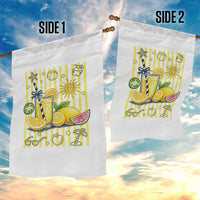 Striped Summer Lemonade Garden Flag Preppy Brushstroke Aesthetic Graphic